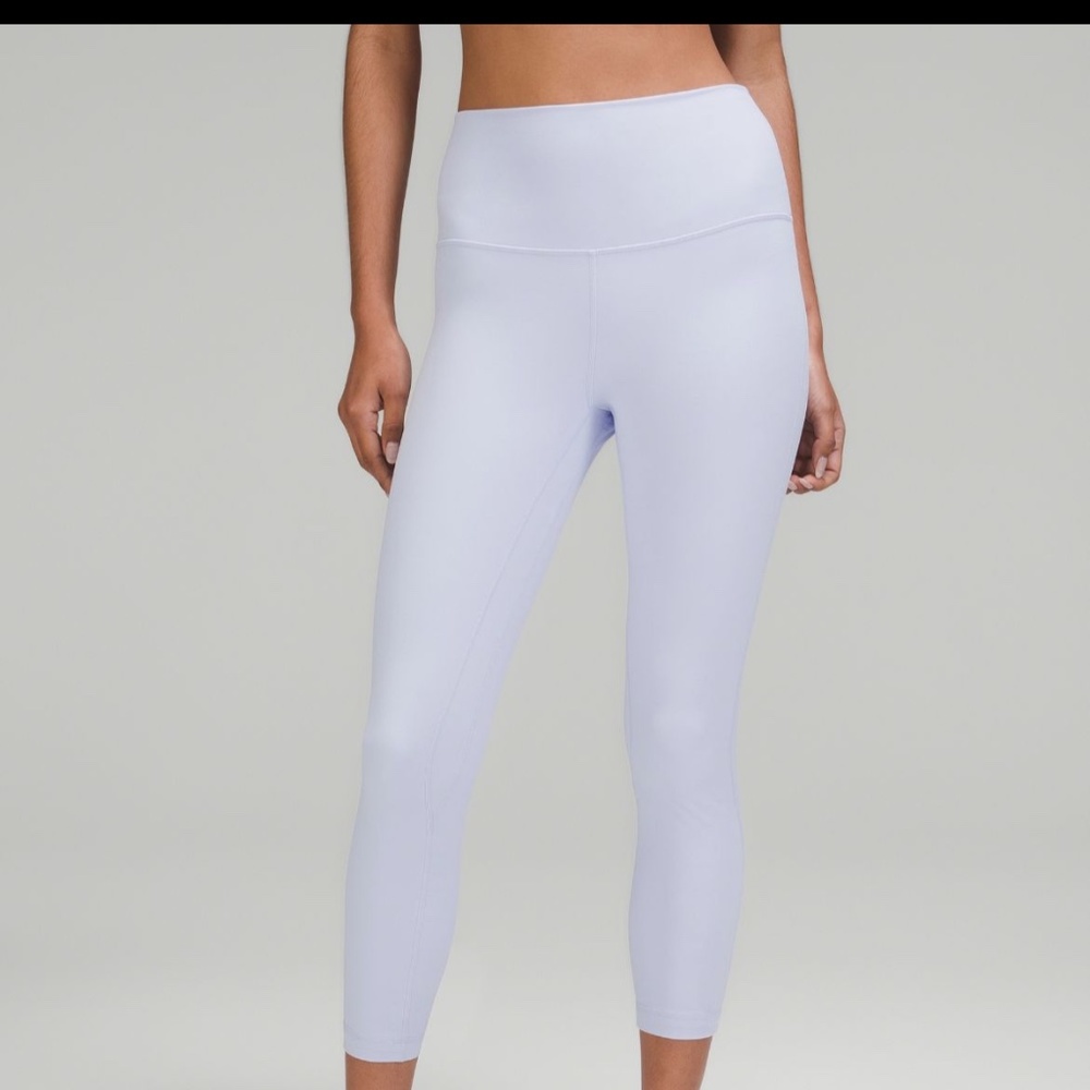 RARE LULU LEMON ALIGN NEVER WORN 23” PASTEL BLUE LEGGINGS